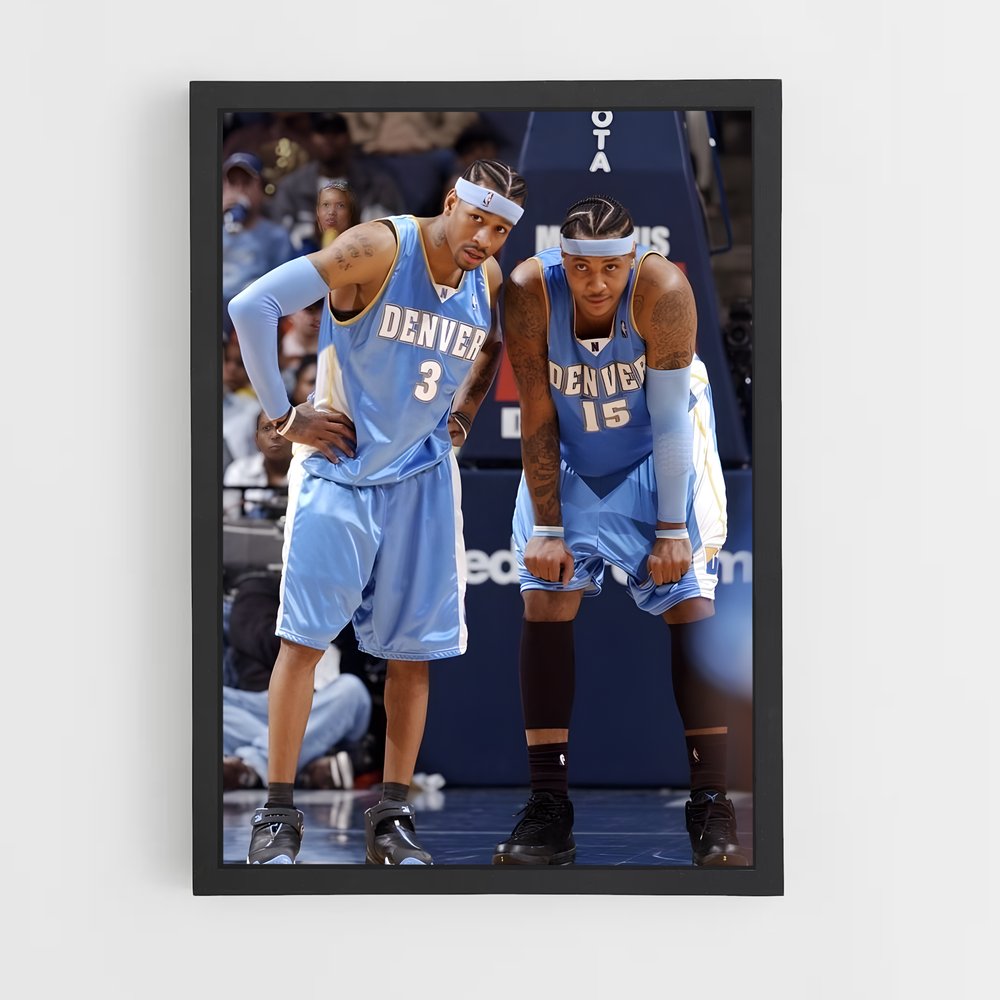 Poster Duel sur le Court – affiche Basketball (vue 2)